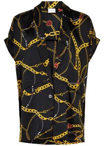 IN FRONT, Damen Blazer 'Pam', Goldgelb / Schwarz