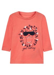 name it, Print Oberteil mit langen Ärmeln, Orangerot