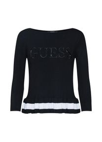 Guess, Damen Pullover, Schwarz / Wei&szlig;