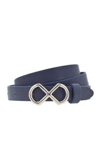 Tom Tailor, Damen G&uuml;rtel 'small curved buckle' 2.0cm, Navy