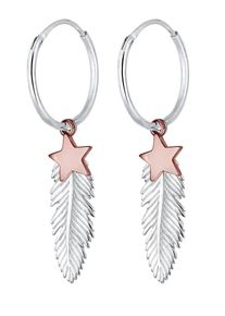 Elli, Damen Ohrringe 'Astro', Rosé / Silber