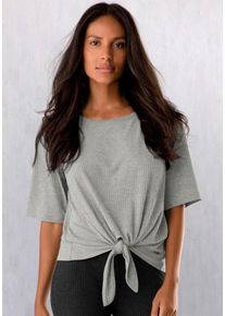 Lascana, Damen Shirt, Graumeliert