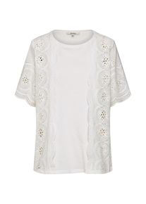 Garcia, Damen Spitzenshirt, Weiß