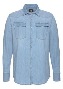 G-Star Raw, Herren Hemd '3301 Shirt', Hellblau