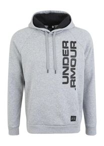 Under Armour, Herren Kapuzenpullover 'RIVAL SCRIPT', Graumeliert / Schwarz
