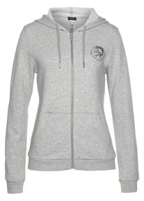 Diesel, Damen Sweatjacke 'Uflt-Brandal', Graumeliert