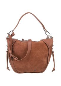 Liebeskind Berlin, Damen Handtasche 'Saddy Suede', Braun / Silbergrau