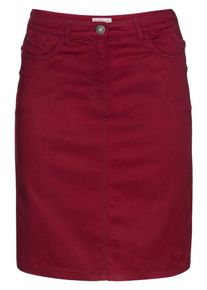 sheego Casual, Damen Casual Basic Rock, Dunkelrot