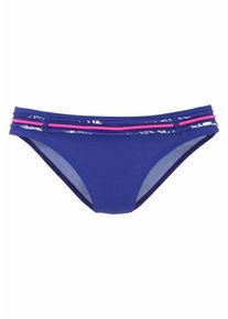 Venice Beach, Damen Bikini-Hose 'Tulum', Blau / Lila