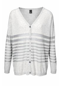 Heine, Damen Feinstrickjacke, Grau
