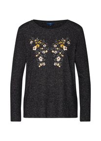 Tom Tailor, Damen Shirt, Mischfarben / Schwarzmeliert