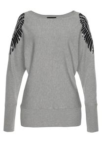 Melrose, Damen Pullover, Graumeliert
