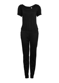 Q/S Designed By, Damen L&auml;ssiger Overall im Materialmix, Schwarz