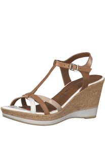 Tamaris, Damen Wedgesandale, Cognac