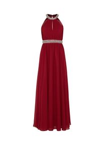 Mascara, Damen Abendkleid mit Glitzerbesatz, Dunkelrot