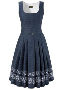 Love Nature, Damen Trachtenkleid, Dunkelblau / Wei&szlig;