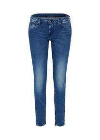Pepe Jeans, Damen Schmale Jeans mit Ankle-Zipper 'Cher', Blau