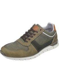 Bullboxer, Herren Sneaker in Jeans-Optik, Hellbraun / Khaki / Oliv