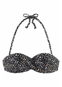 Lascana, Damen Bügel-Bandeau-Top 'Ella', Schwarz
