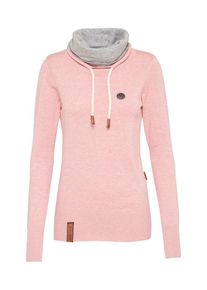 Naketano, Damen Pullover 'Geh Weg', Braun / Graumeliert / Altrosa / Wei&szlig;