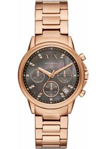 Armani Exchange, Damen Chronograph Uhr, Rosegold