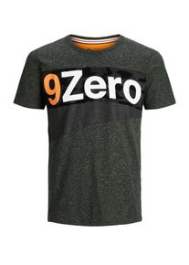 Jack & Jones JACK & JONES, Herren T-Shirt, Grünmeliert / Orange / Schwarz / Weiß