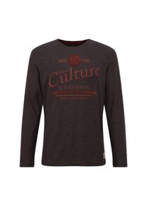 Tom Tailor, Herren Shirts, Dunkelbraun / Dunkelorange