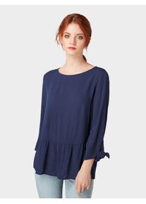 Tom Tailor Denim, Damen Bluse, Navy