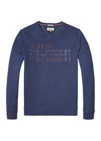 Tommy Jeans, Herren Sweatshirt 'THDM EMB CN HKNIT L/S 36', Navy