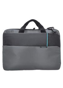 Samsonite, Herren Qibyte Businesstasche 45 cm Laptopfach, Anthrazit / Schwarz