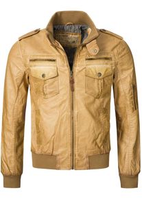 INDICODE JEANS, Herren Bikerjacke Inco ', Sand