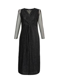 Ulla Popken, Damen Cocktailkleid, Schwarz