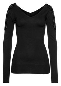Melrose, Damen Pullover, Schwarz