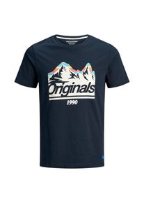 Jack & Jones JACK & JONES, Herren T-Shirt, Kobaltblau / Hellblau / Gelb / Koralle / Perlweiß