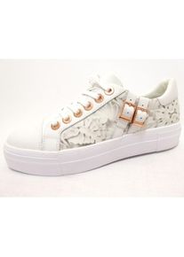 Tamaris, Damen Schn&uuml;rschuhe, Grau / Wei&szlig;