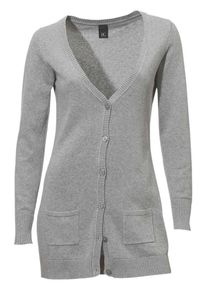 Heine, Damen Strickjacke, Grau