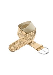 Heine, Damen Gürtel mit Stretcheinsatz, Beige