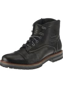 Bugatti, Herren Schnürstiefeletten, Schwarz