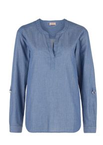 TRIANGLE, Damen Chambray-Tunika, Rauchblau