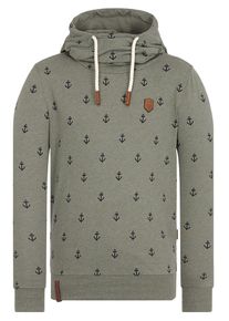 Naketano, Herren Hoody, Khaki / Schwarz