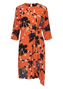 Selected Femme, Damen Kleid, Neonorange / Hellorange / Hellpink / Schwarz