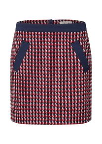 Esprit, Damen Rock 'woven', Navy / Rot