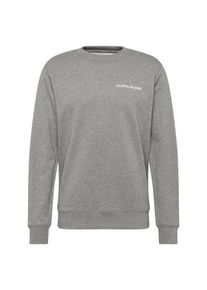 Calvin Klein Jeans, Herren Sweatshirt 'INSTITUTIONAL BACK LOGO REG CN', Grau / Weiß