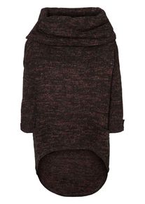 V&eacute;ro Moda VERO MODA, Damen Langer Strickpullover, Braun / Schwarz