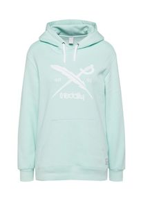 Iriedaily, Damen Kapuzensweatshirt 'Big Flag', Mint / Weiß