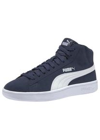 Puma, M&auml;dchen Sneaker 'Smash v2 Mid Jr', Marine / Wei&szlig;