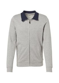 Tom Tailor, Herren Schlichte Sweatjacke, Graumeliert