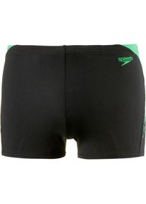 Speedo, Herren 'Boom' Kastenbadehose, Gr&uuml;n / Schwarz