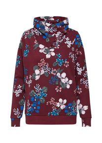 Only, Damen Hoodie 'onlANNALISE L/S AOP HIGHNECK CS SWT', Weinrot