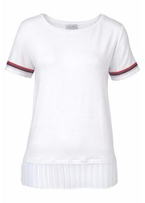 Aniston, Damen T-Shirt, Helllila / Rot / Schwarz / Weiß